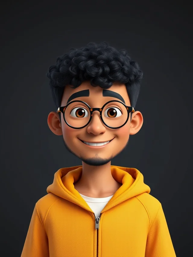 The same character rendered in 3D style